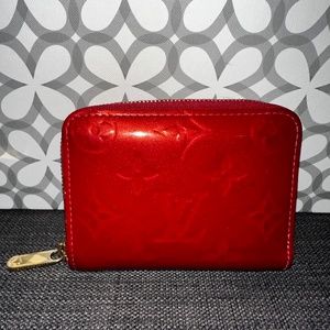 Louis Vuitton Compact Red Zippy Wallet